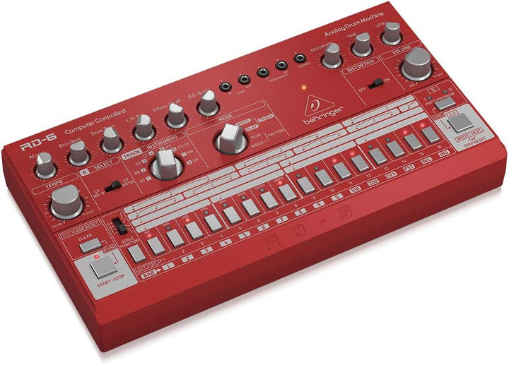 Behringer RD-6-RD Rot RHYTHM DESIGNER RD-6 Single, Rot RHYTHM DESIGNER RD-6 Single