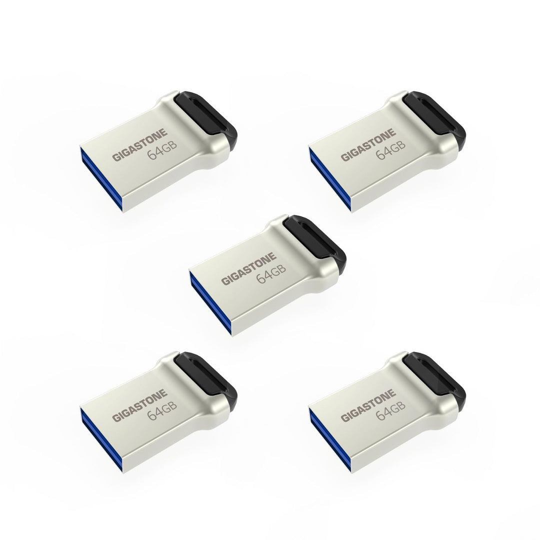 Gigastone Z90 USB-Speicherstick (64 GB, USB 3.2, Gen1, Mini-Fit, wasserdicht, kompakt, USB-Stick, US