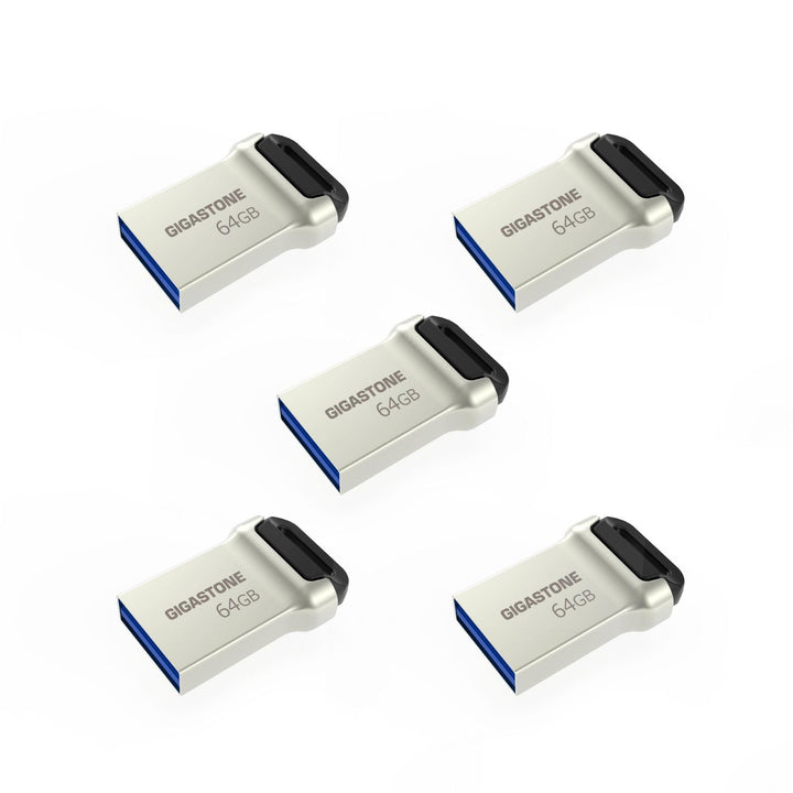 Gigastone Z90 USB-Speicherstick (64 GB, USB 3.2, Gen1, Mini-Fit, wasserdicht, kompakt, USB-Stick, US