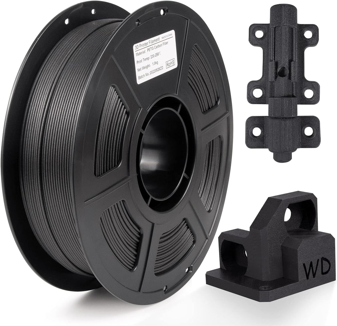 IEMAI PETG Carbon Fibre Filament 1.75 mm, 3D Printer Filament PETG, Carbon Fibre Filament 1.75 PETG