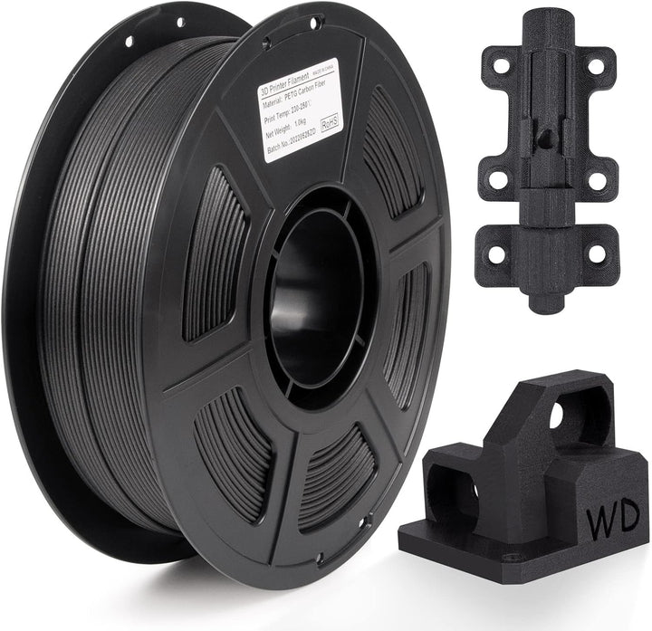 IEMAI PETG Carbon Fibre Filament 1.75 mm, 3D Printer Filament PETG, Carbon Fibre Filament 1.75 PETG