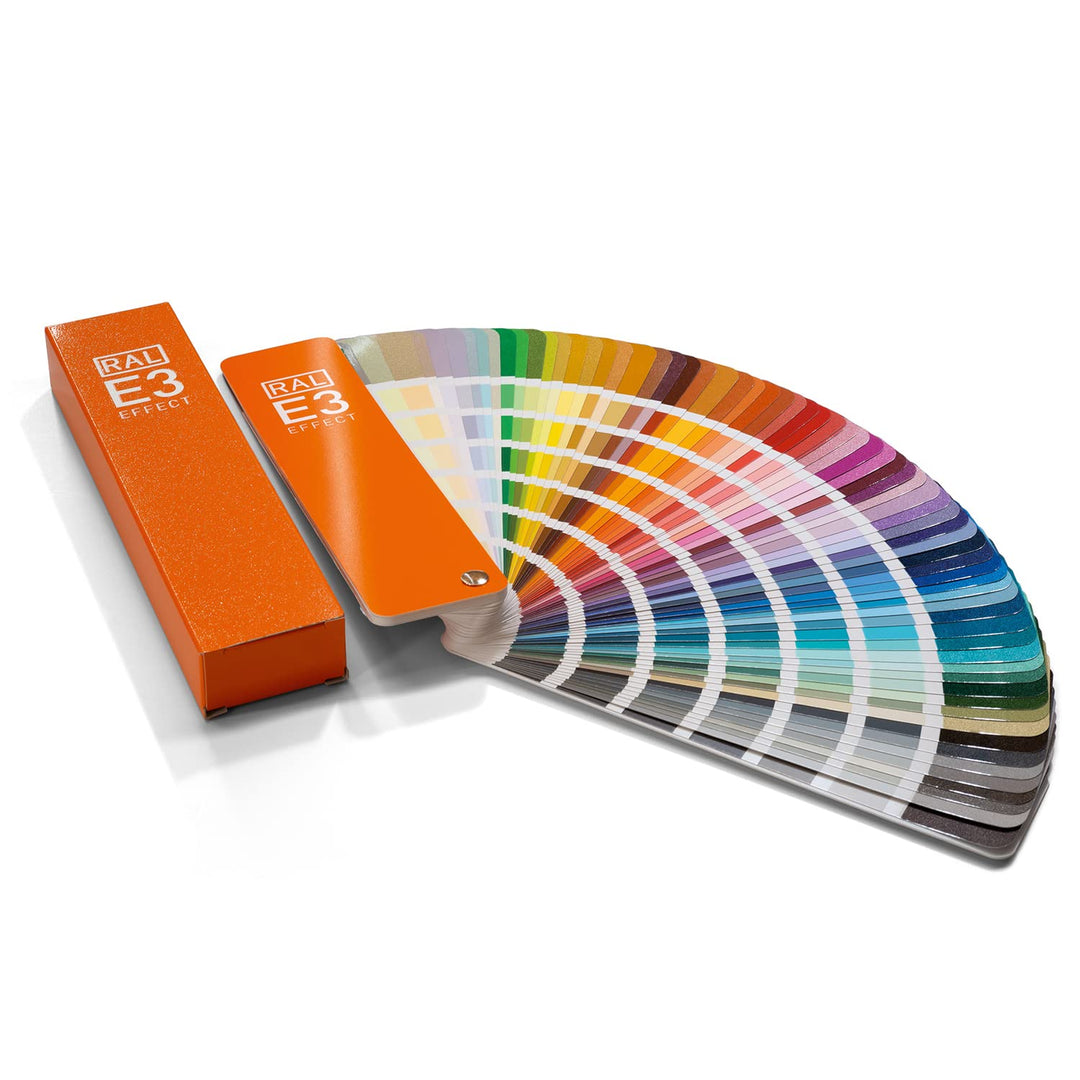 RAL E3 Farbfächer, 70 Metallic-Farben glänzend, 420 Uni-Farben