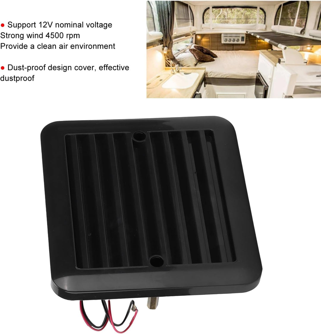 Air Vent Fan, Air Vent Fan Side mit Motor 7 Blades Strong Wind Type Zubehör für RV Motorhome Camper