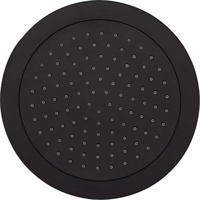 'aquaSu® Kopfbrause Bacila mit 1 Strahlart | schwarz | rund | 24 cm Durchmesser | mit Kugelgelenk |