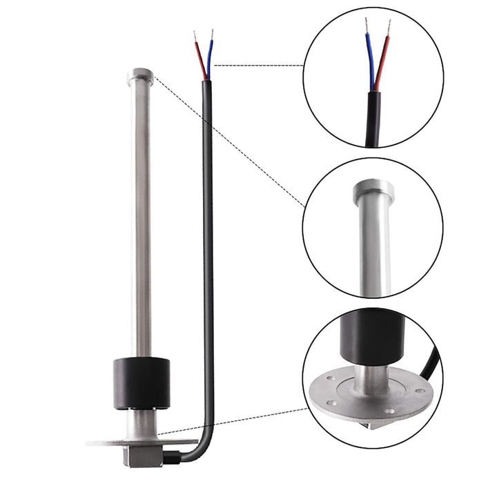 KAOLALI Füllstandssensor, Kraftstoffwasserstandsensor Sender Edelstahl Kraftstoffsendeeinheit 150MM~