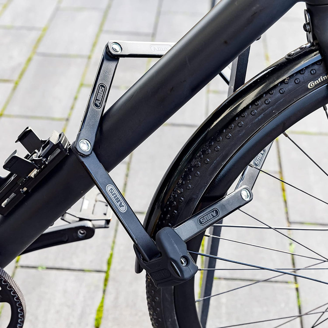 ABUS Faltschloss Bordo 6000K mit SH-Schlosshalter &amp; Fahrradschloss Halterung SHFL 6000/90 Bordo/Monk