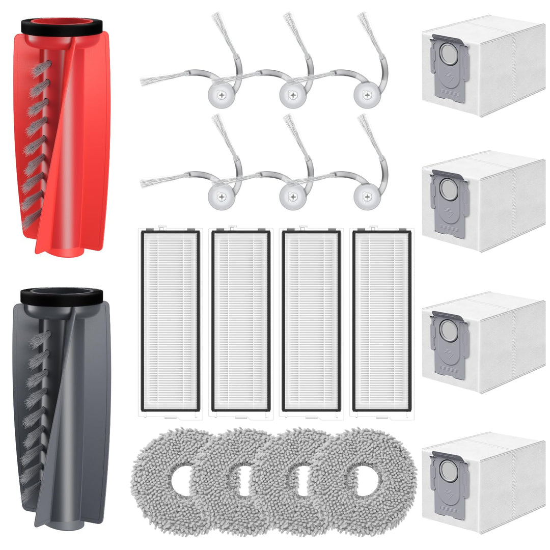 20 Stück Qrevo Curv Zubehör kompatibel mit Roborock Qrevo Curv/Curv s5x/ qrevo S5V/Qrevo Edge S5A Rb