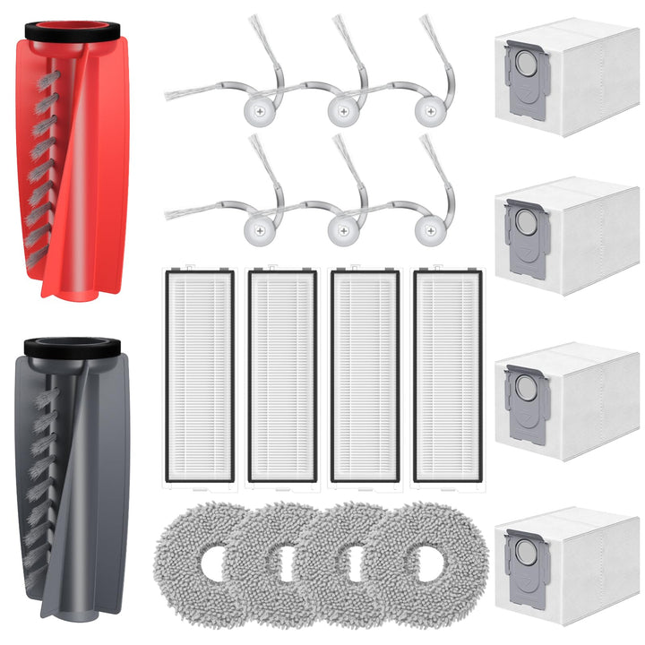 20 Stück Qrevo Curv Zubehör kompatibel mit Roborock Qrevo Curv/Curv s5x/ qrevo S5V/Qrevo Edge S5A Rb