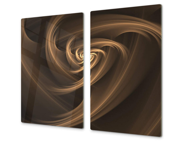 Schneidbrett aus Hartglas und schützende Arbeitsoberfläche – Schneideplatten SINGLE mit 60 x 52 cm u