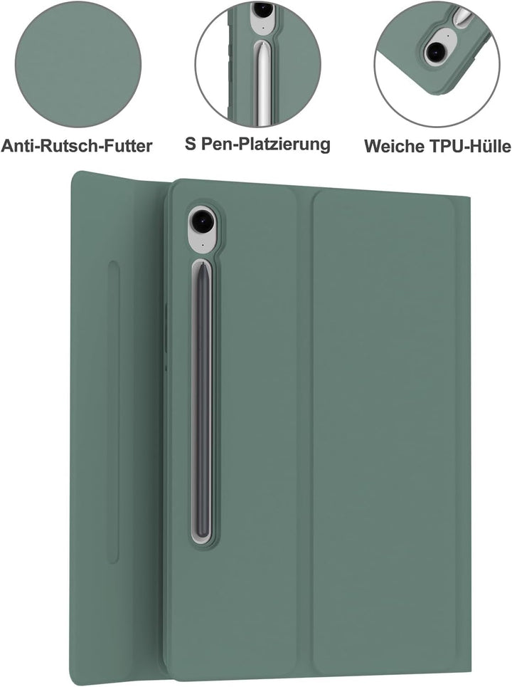 Tastatur für Samsung Galaxy Tab S10+/S9FE+/S9+ con Touchpad, Hülle Tastatur Kompatibel mit Samsung T