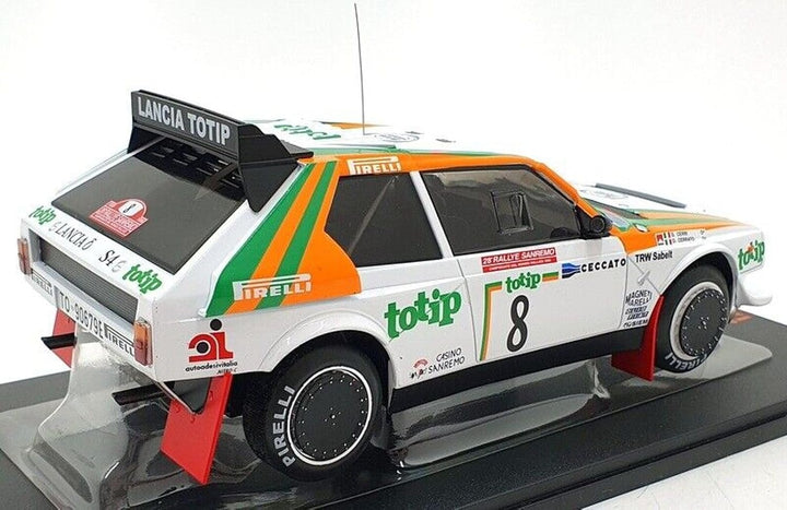 Kompatibel mit Lancia Delta S4 Nr. 8 Cerrato/Cerri Rally San Remo 1:18 IXO Models 18RMC133.22