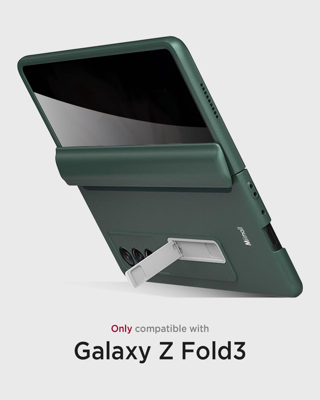 Miimall Kompatibel mit Samsung Galaxy Z Fold 3 Hülle mit Displayschutz Anti-Peeping+Magnetischer Sch