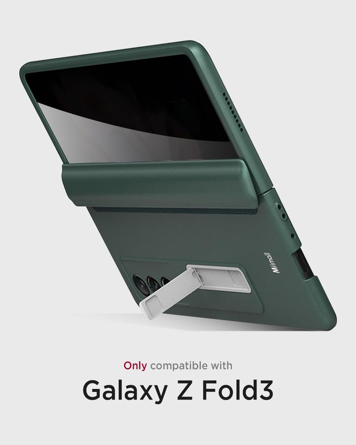 Miimall Kompatibel mit Samsung Galaxy Z Fold 3 Hülle mit Displayschutz Anti-Peeping+Magnetischer Sch