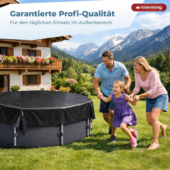 Folienkönig® Silofolie 8x10m in Rolle - GRÖssE WÄHLBAR! Poolplane rechteckig, Abdeckplane, Abdeckfol