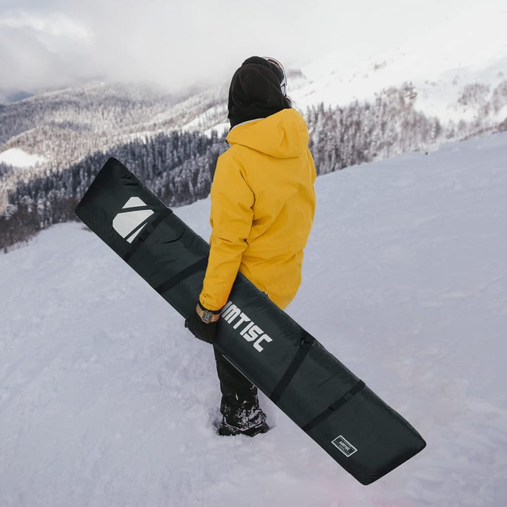 AUMTISC Skitasche Skisack Gepolstert Snowboardtasche Zum Transport Von Skiausrüstungstasche Mit vers