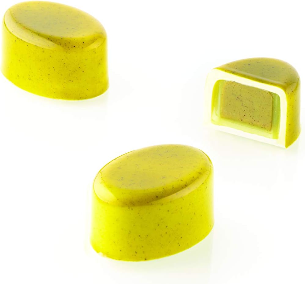 Silikomart - KIT OVALE 01 - CH014 TRITAN-FORM 33 X 23 H 15 MM + ICH014 SILIKON-FORM N. 24, KIT OVALE
