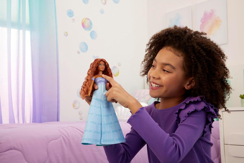 Mattel Disney Prinzessin Arielle Puppe, inspiriert vom Film The Little Mermaid, Verwandlung: Mensch-
