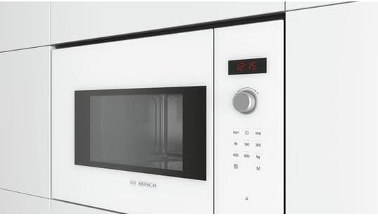 Bosch BFL523MW1F, Serie 4, Mikrowelle, Einbaugerät, Weiss