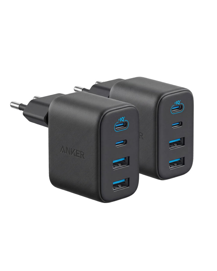 Anker Zolo 50W USB C Ladegerät(Doppelpack), 4-Port Netzteil mit 2 USB-C und 2 USB-A, Kompaktes Schne