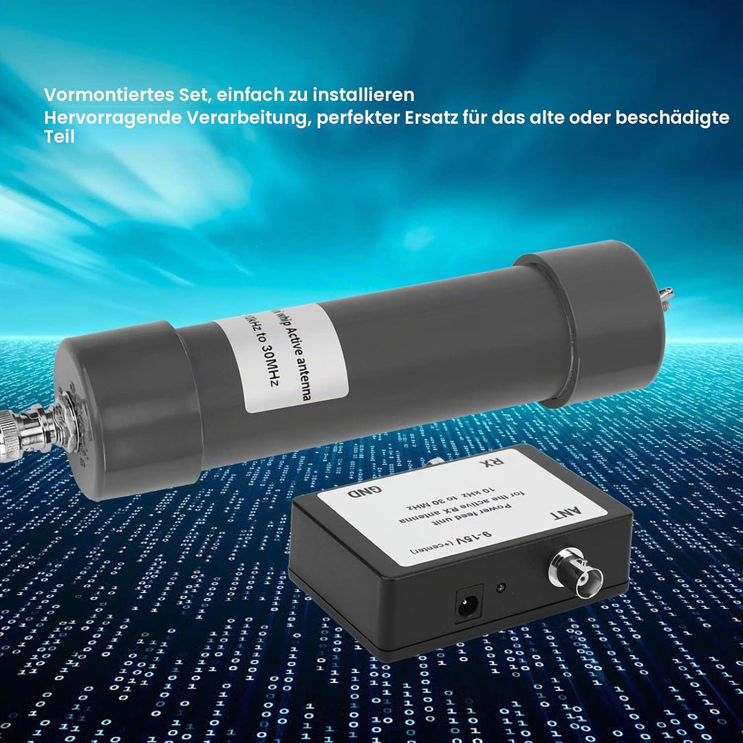 Mini Whip Aktive RX-Antenne mit Tragbarem 8 M Kabel 10 KHz - 30 MHz für Funkkommunikation