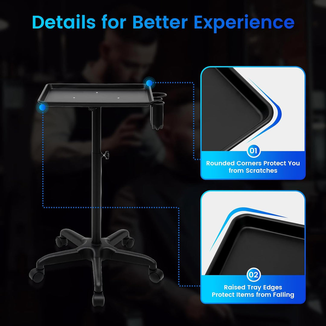 LENJKYYO Friseurwagen Arbeitswagen Kosmetikwagen Bedienwagen Salonhilfe Friseurwagen Salonwagen Gerä