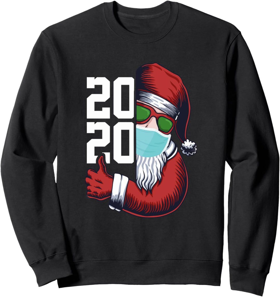 Santa In Sunglasses Wearing Mask - Christmas 2020 - Gift Sweatshirt