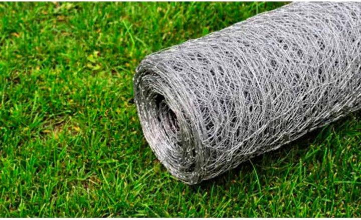 vidaXL Maschendraht Drahtgeflecht Drahtzaun Verzinkter Stahl 25×1 m Silbern, 1 m Silber