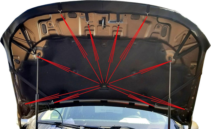 AB3-00040 Auto BRA kompatibel mit Dacia Duster II 2018-2024 Haubenbra Steinschlagschutz Motorhaubens