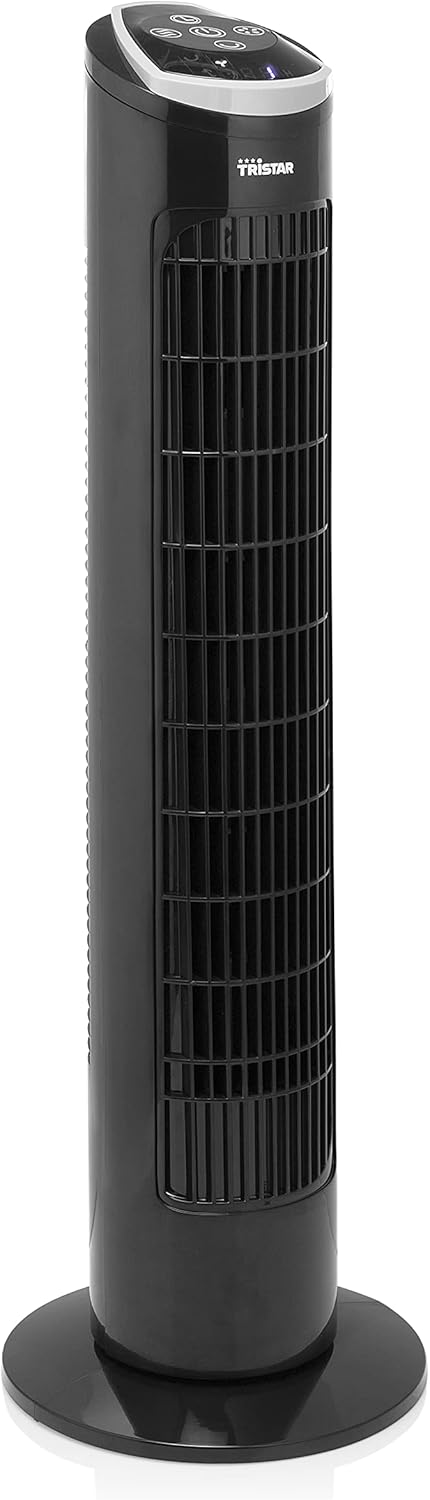 Turm-Ventilator mit 76 cm, mit Fernbedienung und Timer-Funktion (1-12- Stunden), Oszillierend 60°, 3