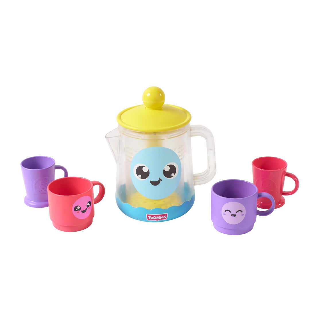 Toomies Bubble & Brew Bade-Set, schäumende Teekanne, fantasievolles Badespielzeug, Fördert Feinmotor
