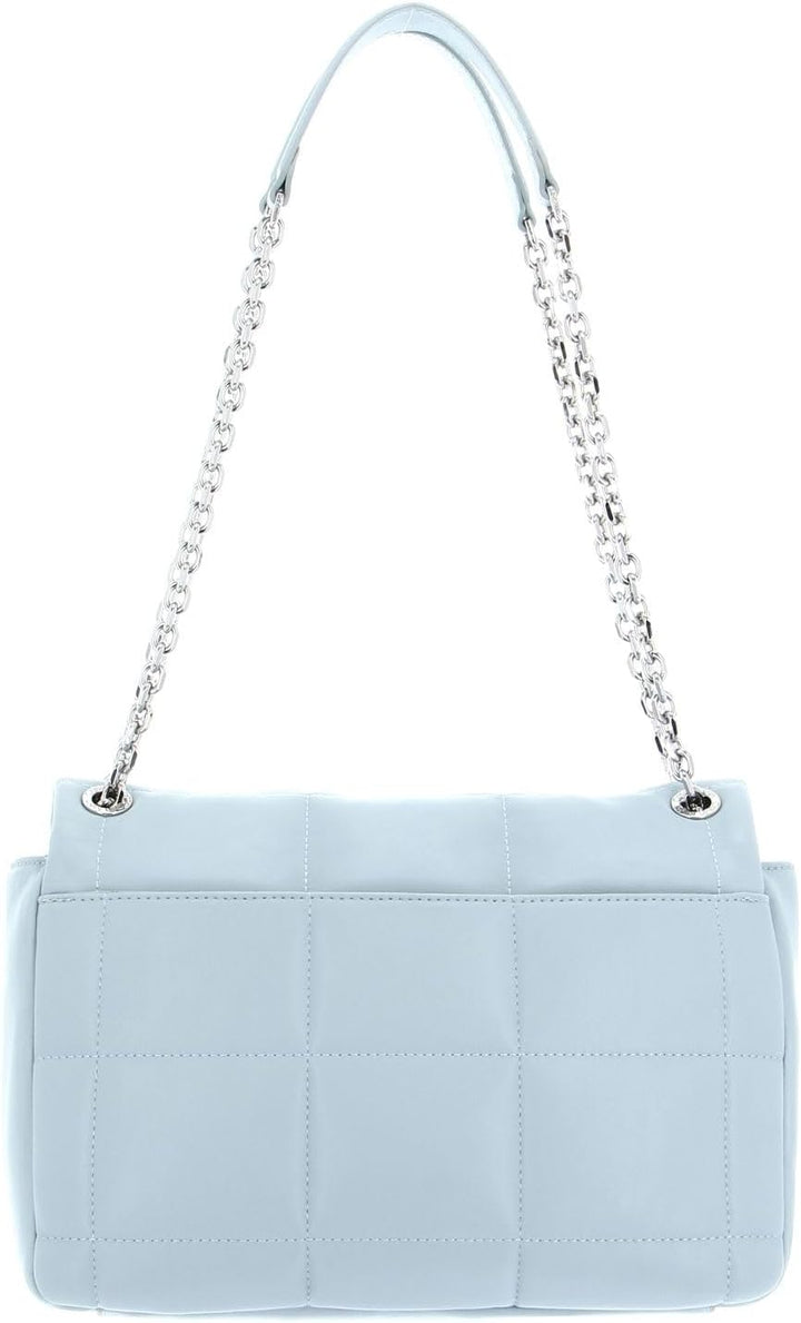 Calvin Klein Re-Lock Quilt Shoulder Bag Pearl Blue