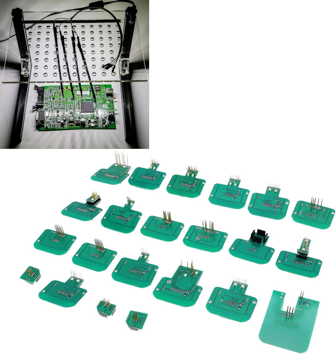22pcs BDM-Adapter LED-BDM-Rahmensatz BDM Sondenadapter Professionelles Chip-Tuning-Werkzeug Zubehör