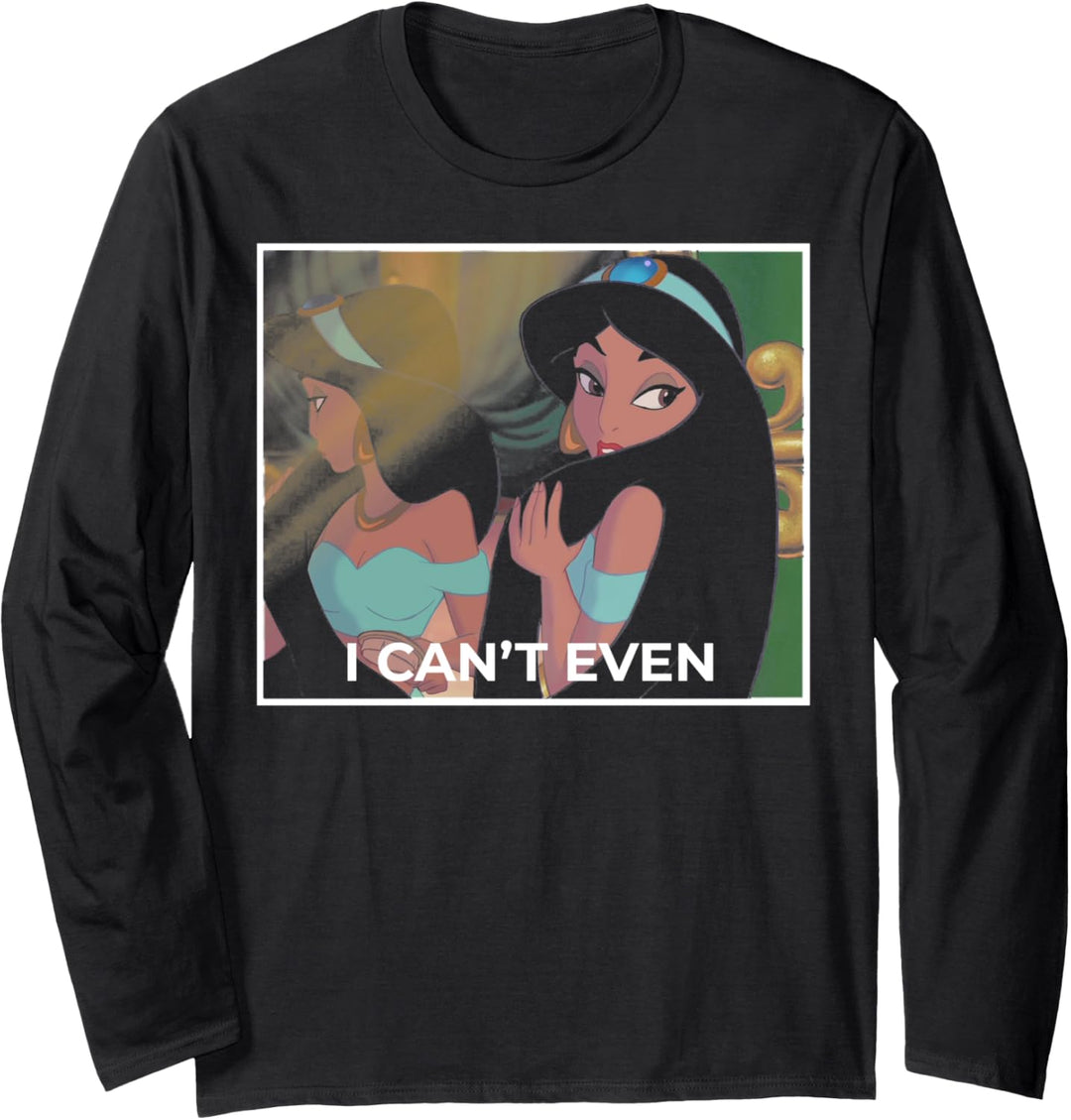 Disney Aladdin Jasmine I Can't Even Meme Langarmshirt