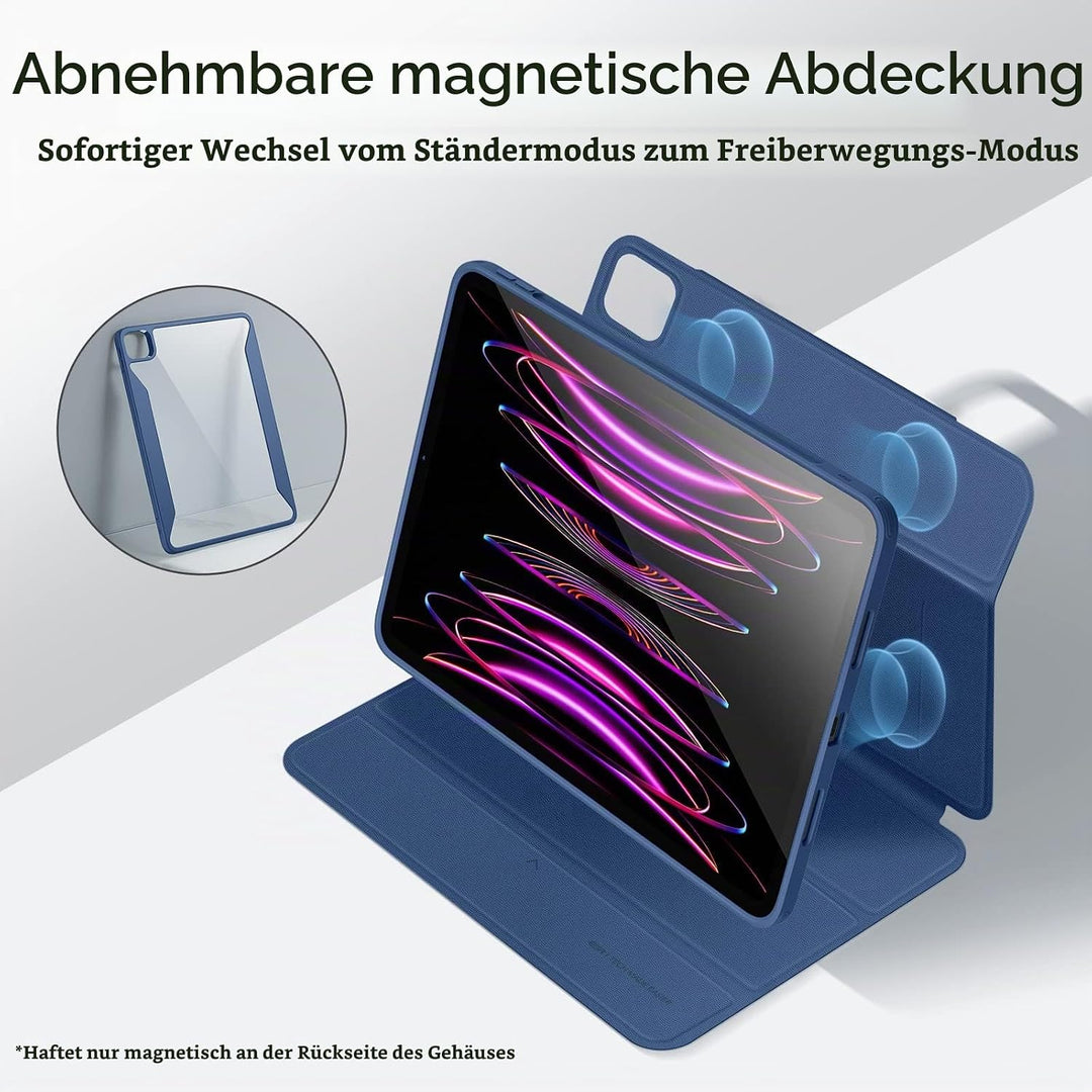 ESR Hybrid Hülle für iPad Pro 12.9 Hülle (2022/2021), iPad Pro 12.9 Case mit Pencil Halter, 12,9 Zol