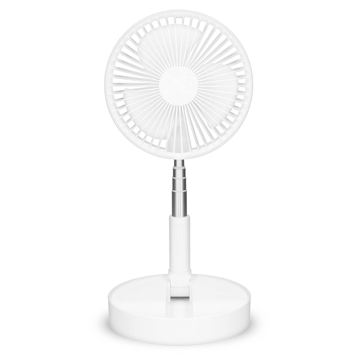 Trebs 99380 Tischventilator - Tragbar und batteriebetrieben - Teleskopständer - 10000 mAh Akku - 4 G