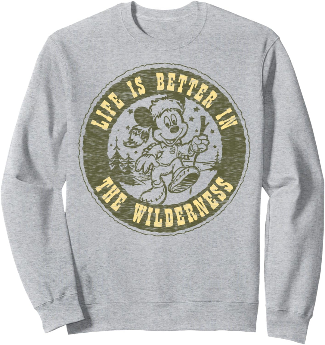 Disney Mickey And Friends Life Is Better In The Wilderness Sweatshirt