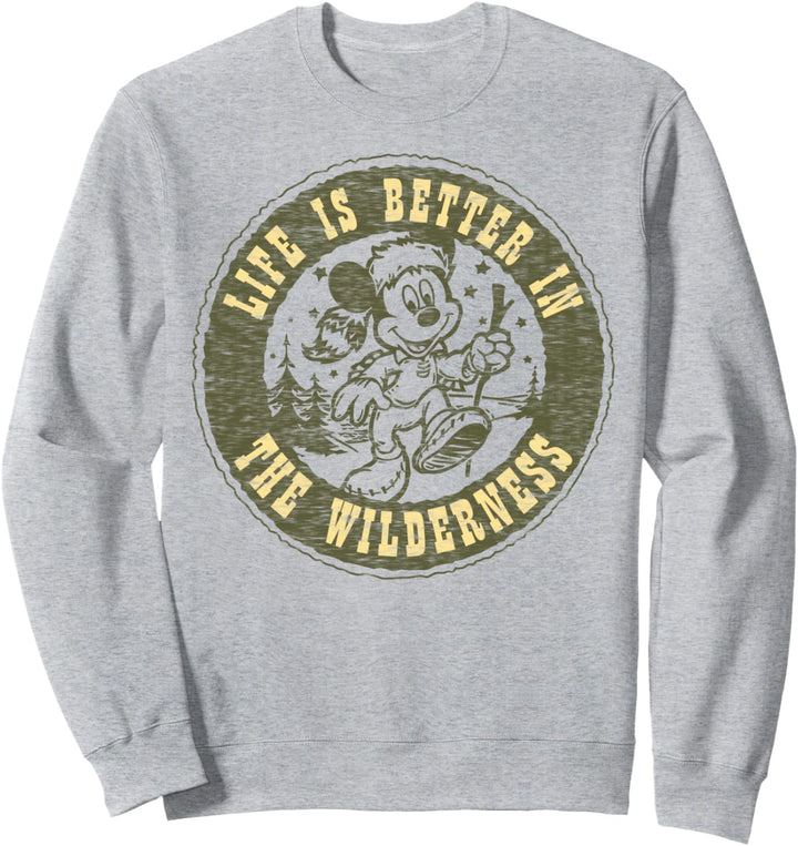 Disney Mickey And Friends Life Is Better In The Wilderness Sweatshirt