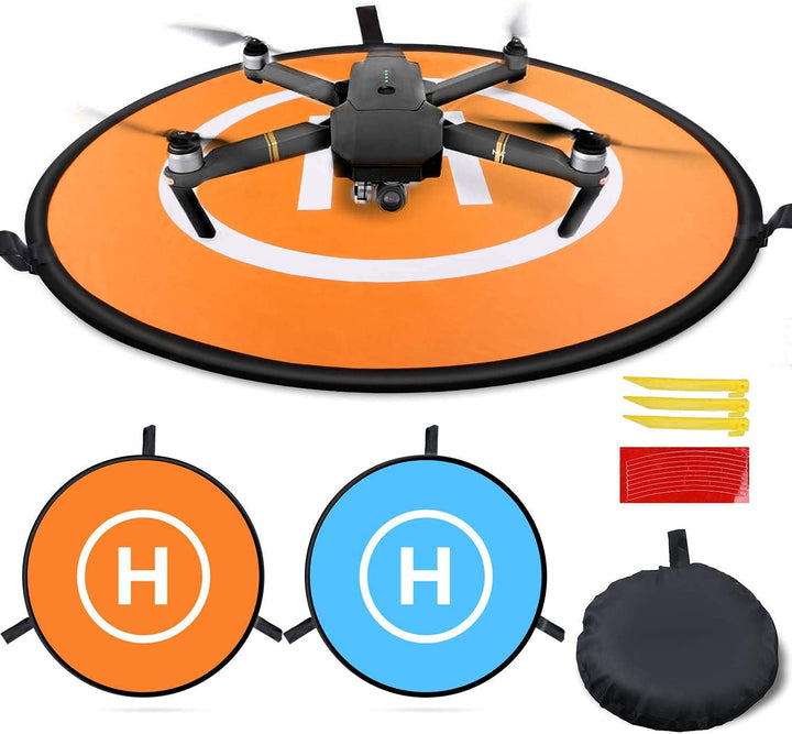 Drohnen Landeplatz 75cm von MMOBIEL – Universal Wasserdichtes Pad Doppelseitig – Schnell Faltbar Dro