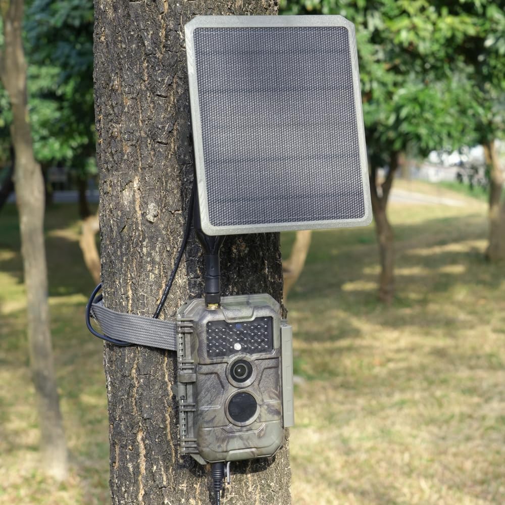GardePro SP300 Solarpanel für Wildkamera, Stecker 5,5 x 2,1mm für GardePro Jagdkamera E6P, E6P Max (