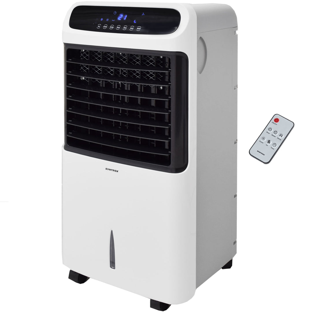 Syntrox Germany 4 in 1 Luftkühler Luftbefeuchter Lufterfrischer und Ventilator mit Touch Panel und F
