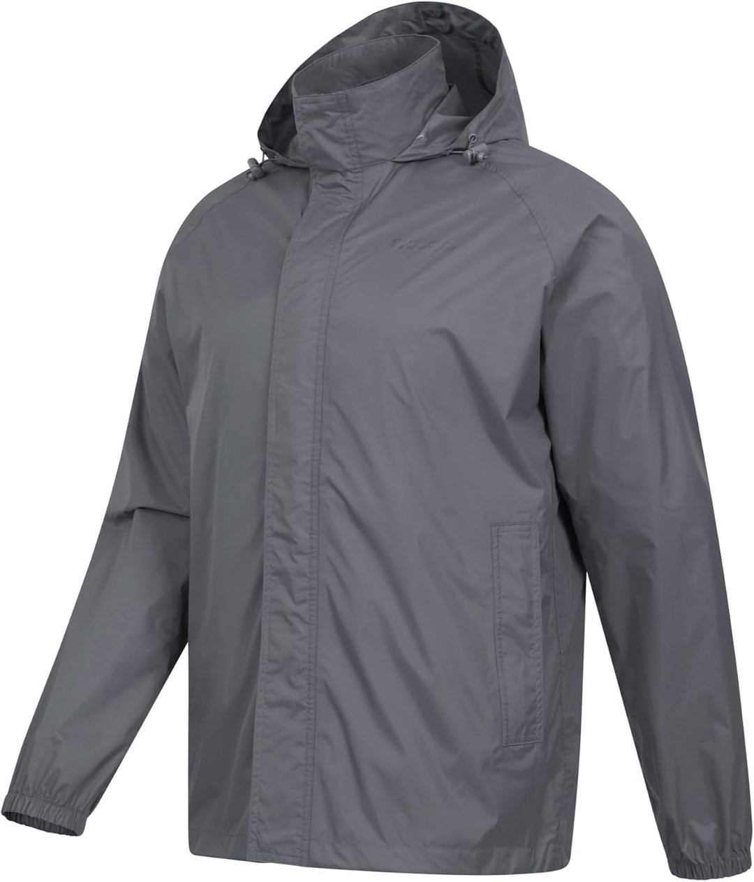 Mountain Warehouse Pakka Herren Wasserdicht Leichte verpackbare Regen Renn Sport Jacke XS Grau, XS G