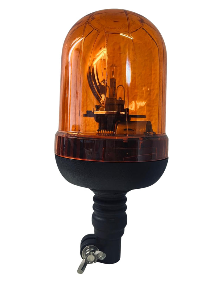 Rundumleuchte 12V / 24V H1 flexibler Fuss Rundumkennleuchte Warnleuchte gelb E9