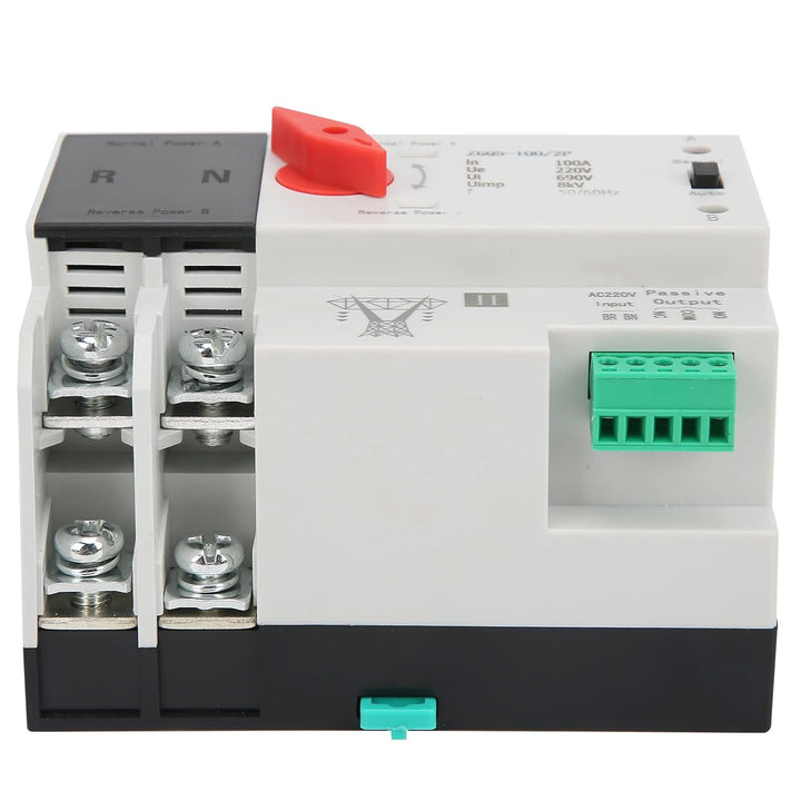 Dual Power Automatic Transfer Switch, Unterbrechungsfreier 2-Wege-Controller ZGQ5-100 / 2P 220-V-Din