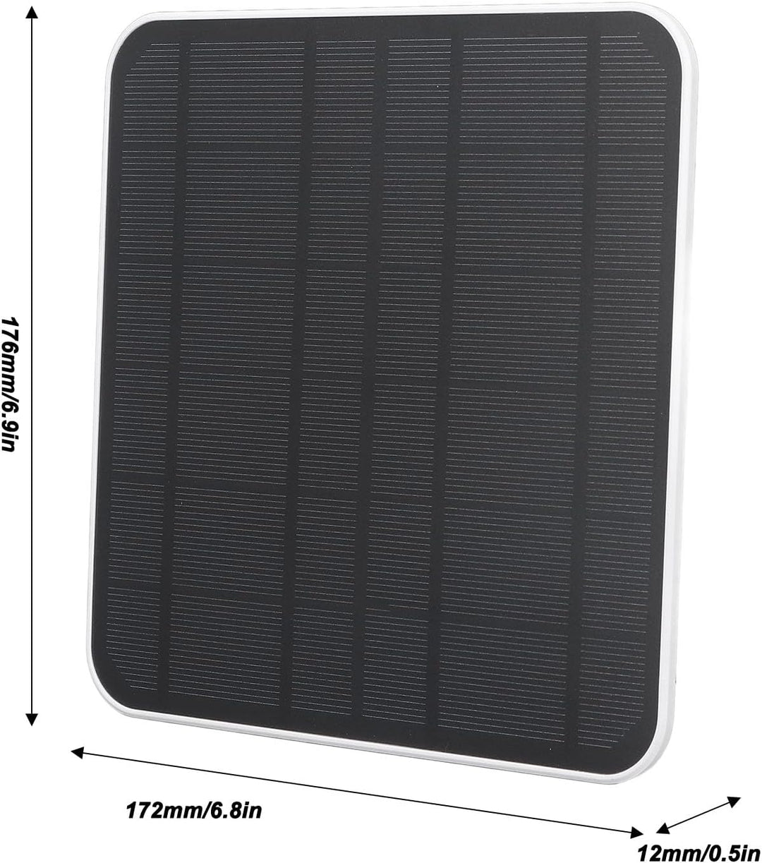 für Ring Solar Panel, 12 W Solar Panel Kamera Ladegerät für Ring für Kamera für Stick Up Cam Akku 2.