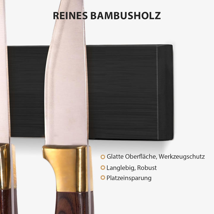 Cheerhom Magnetleiste Messer mit Magnet, Messerblock Magnetisch Ohne Messer, Messerhalter Magnetisch