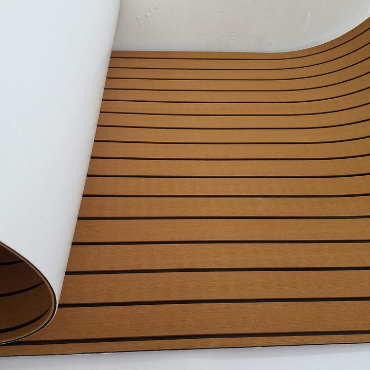 yuanjiasheng Eva-Schaumstoff-Bodenbelag für Boote, Deckplatte aus Vinyl-Imitat-Teakholz für Yachtpon