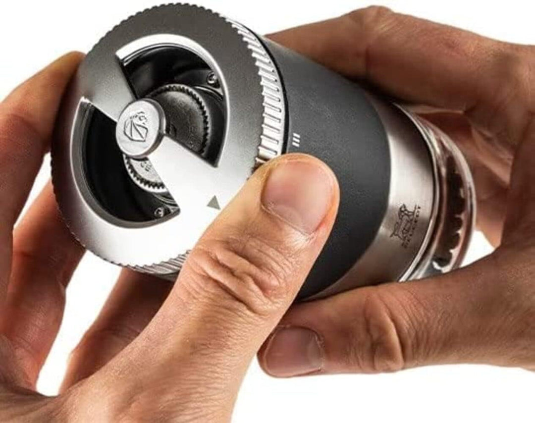 Peugeot MAESTRO uSelect Pfefferbar Geschenkset, Pfeffermühle, Pfeffer Mühle, Graphit, 11 cm inkl. dr