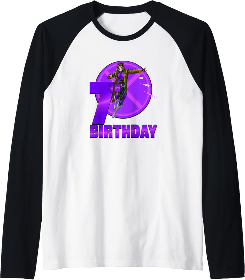 Marvel X-Men Gambit 7th Birthday Badge Raglan