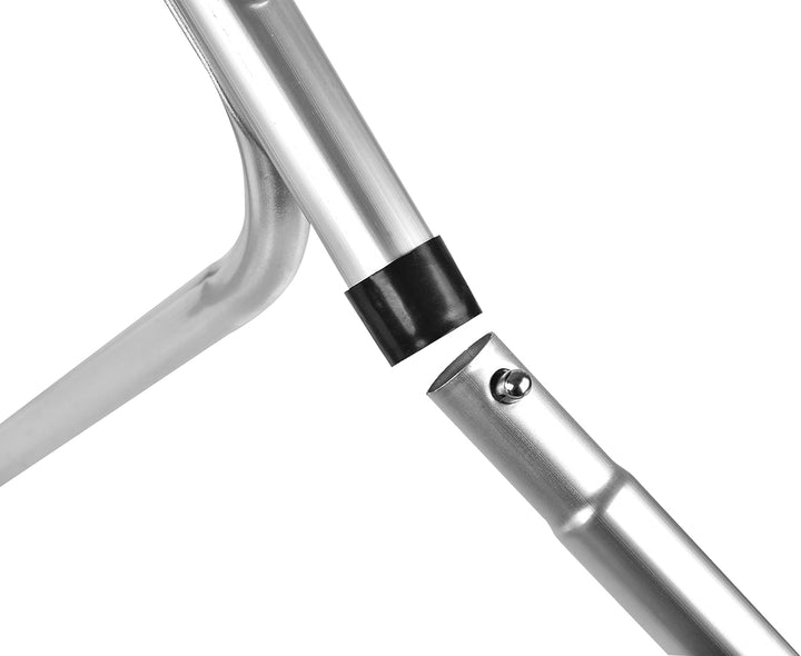 Qimu Klappbarer Campingtisch mit 2 verstellbaren Höhen, leichter Aluminium-Picknicktisch, tragbar, f
