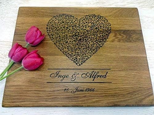 Personalisiertes Schneidebrett | Handgefertigt Frühstücksbrettchen | Hochzeitsgeschenk | Geschenke f